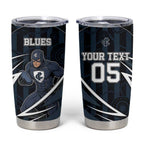 Custom Carlton Navy Tumbler Cup Captain With Aboriginal Art