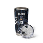Custom Carlton Navy Tumbler Cup Captain With Aboriginal Art