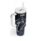 Custom Carlton Navy Tumbler With Handle Captain With Aboriginal Art