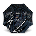 Carlton Navy Umbrella Captain With Aboriginal Art