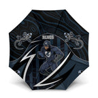 Carlton Navy Umbrella Captain With Aboriginal Art