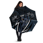Carlton Navy Umbrella Captain With Aboriginal Art