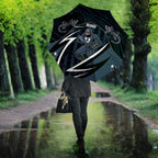 Carlton Navy Umbrella Captain With Aboriginal Art