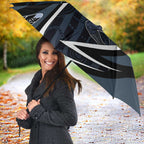 Carlton Navy Umbrella Captain With Aboriginal Art