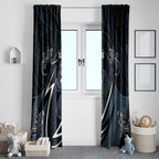 Carlton Navy Window Curtain Captain With Aboriginal Art
