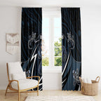 Carlton Navy Window Curtain Captain With Aboriginal Art