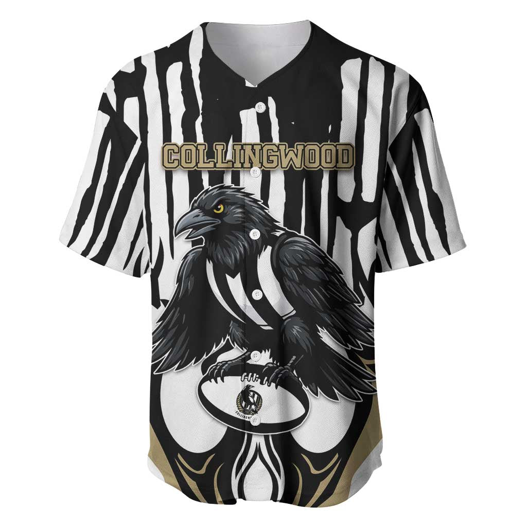 Custom Collingwood Black Baseball Jersey Unique Style