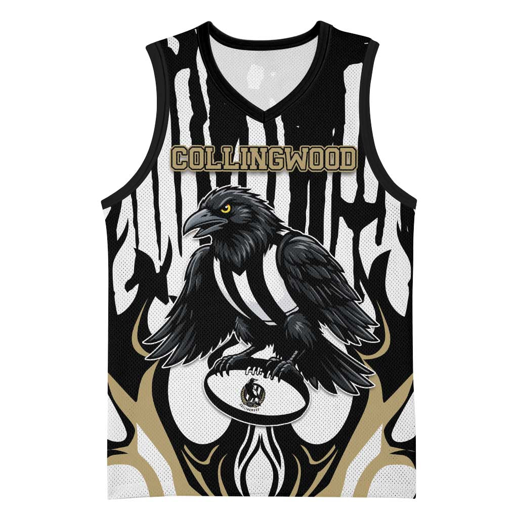 Custom Collingwood Black Basketball Jersey Unique Style