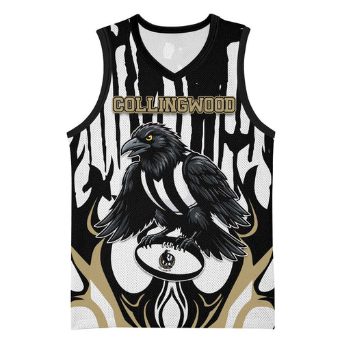 Custom Collingwood Black Basketball Jersey Unique Style