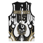 Custom Collingwood Black Basketball Jersey Unique Style