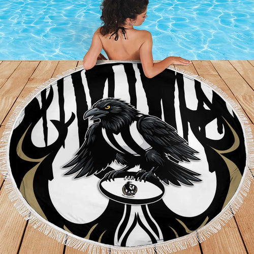 Collingwood Black Beach Blanket Unique Style