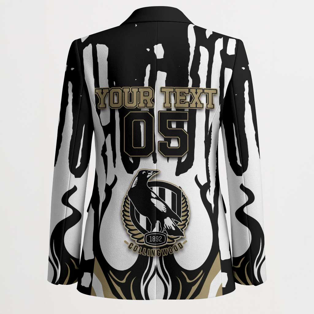 Custom Collingwood Black Blazer Unique Style