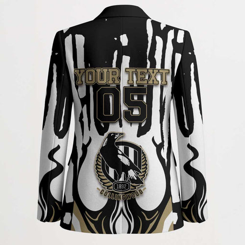Custom Collingwood Black Blazer Unique Style