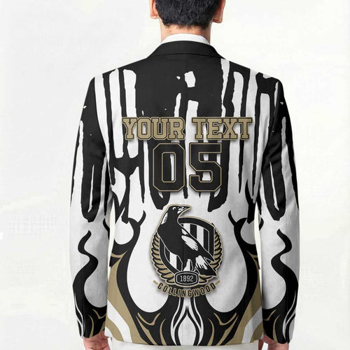 Custom Collingwood Black Blazer Unique Style