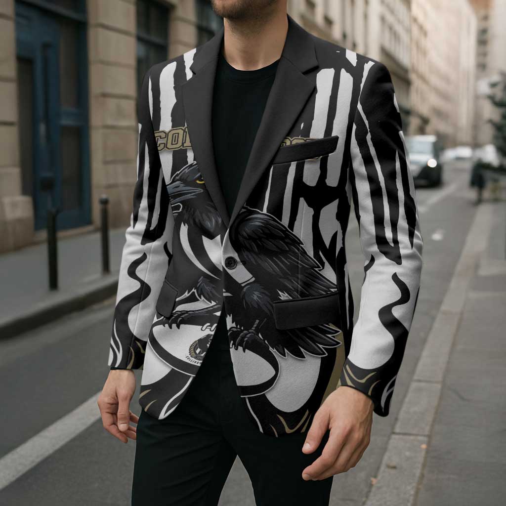 Custom Collingwood Black Blazer Unique Style