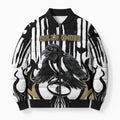 Custom Collingwood Black Bomber Puffer Jacket Unique Style