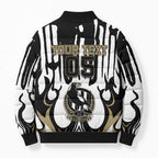 Custom Collingwood Black Bomber Puffer Jacket Unique Style