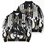 Custom Collingwood Black Bomber Puffer Jacket Unique Style