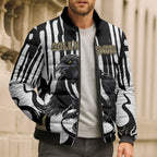 Custom Collingwood Black Bomber Puffer Jacket Unique Style