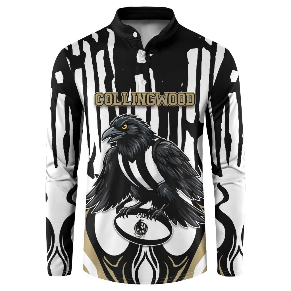 Custom Collingwood Black Button Sweatshirt Unique Style