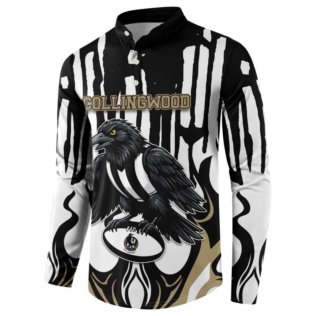 Custom Collingwood Black Button Sweatshirt Unique Style