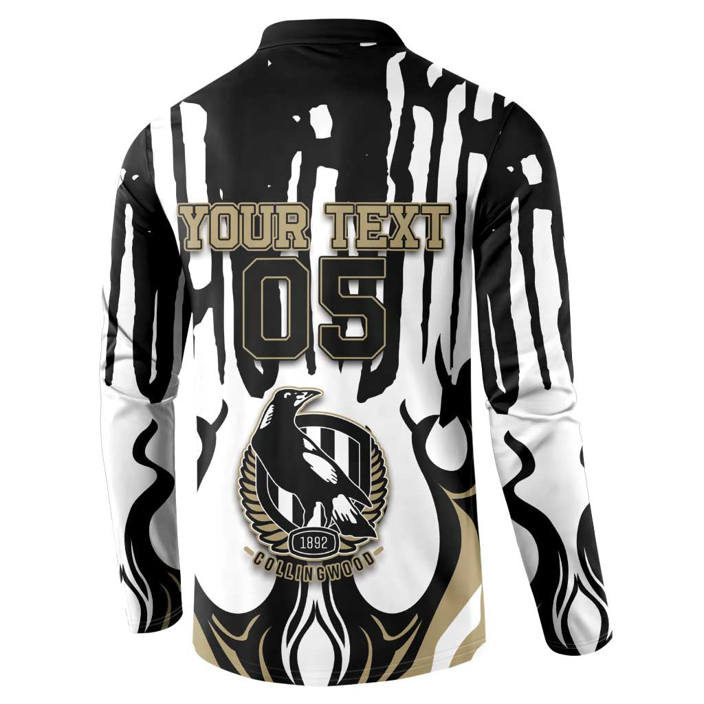 Custom Collingwood Black Button Sweatshirt Unique Style