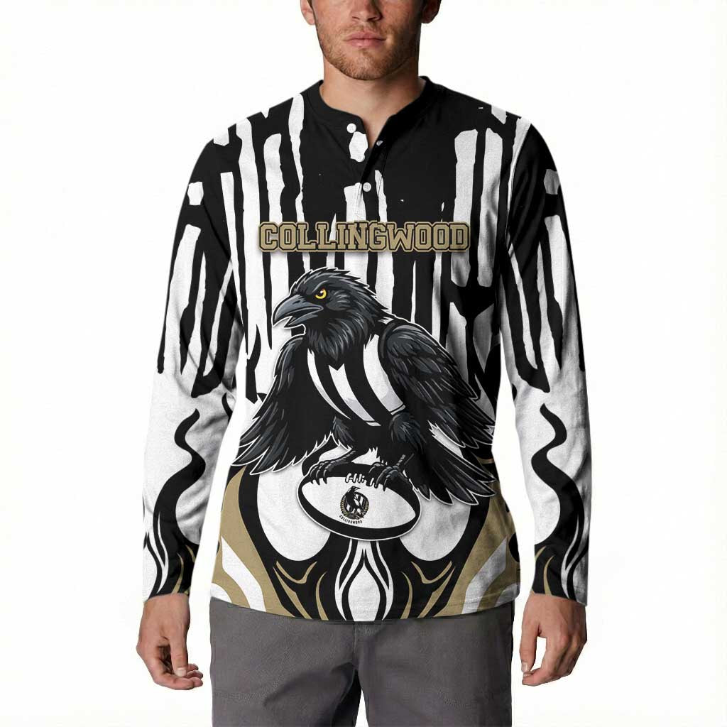 Custom Collingwood Black Button Sweatshirt Unique Style