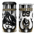 Custom Collingwood Black 4 in 1 Can Cooler Tumbler Unique Style