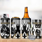 Custom Collingwood Black 4 in 1 Can Cooler Tumbler Unique Style