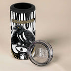 Custom Collingwood Black 4 in 1 Can Cooler Tumbler Unique Style