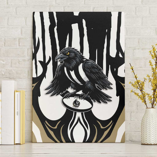 Collingwood Black Canvas Wall Art Unique Style