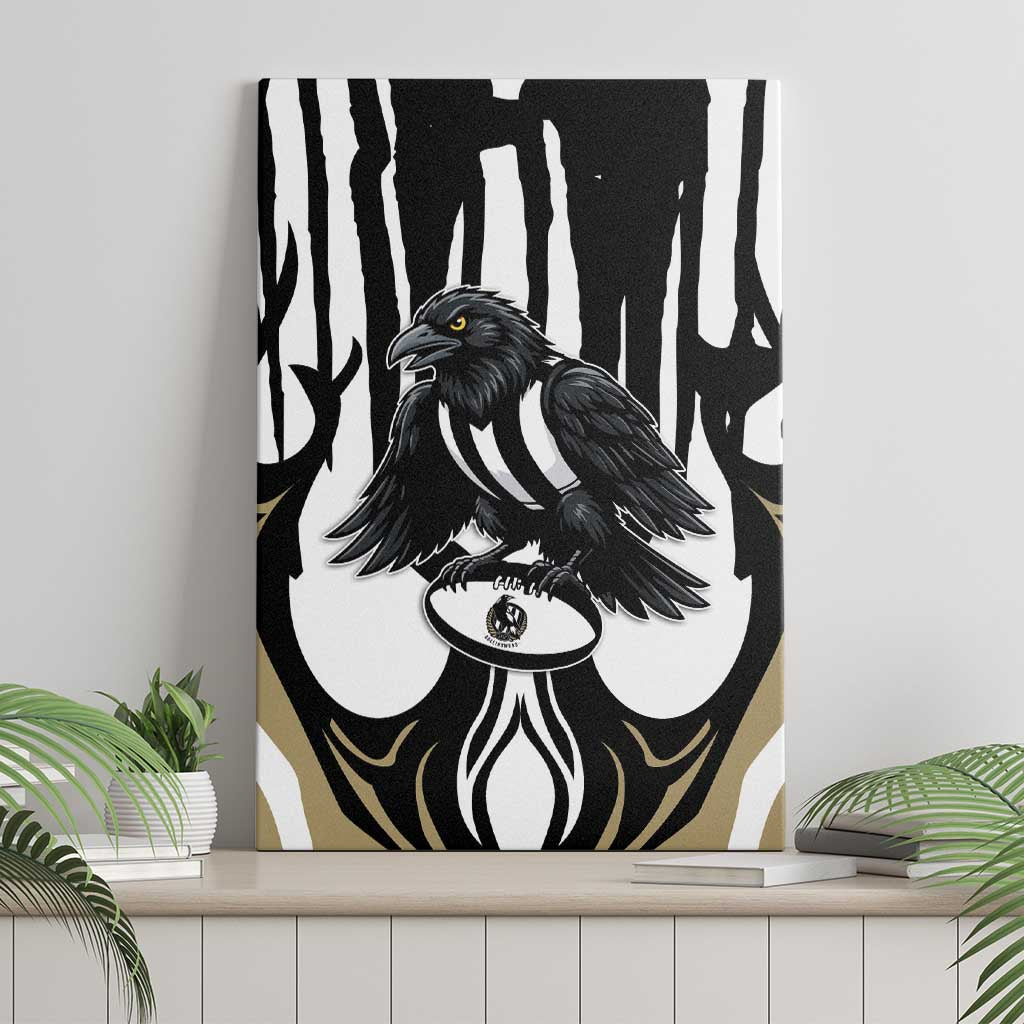 Collingwood Black Canvas Wall Art Unique Style