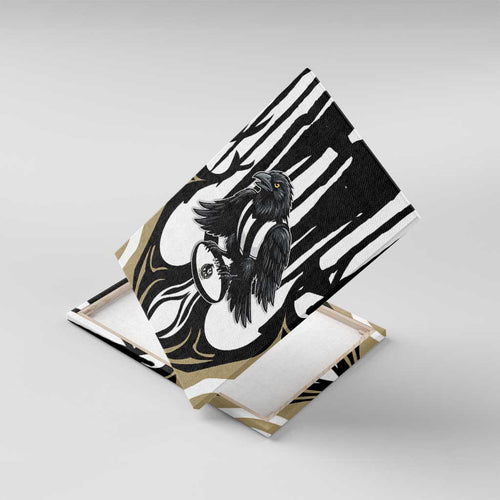 Collingwood Black Canvas Wall Art Unique Style