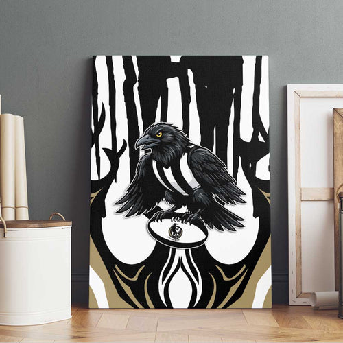 Collingwood Black Canvas Wall Art Unique Style