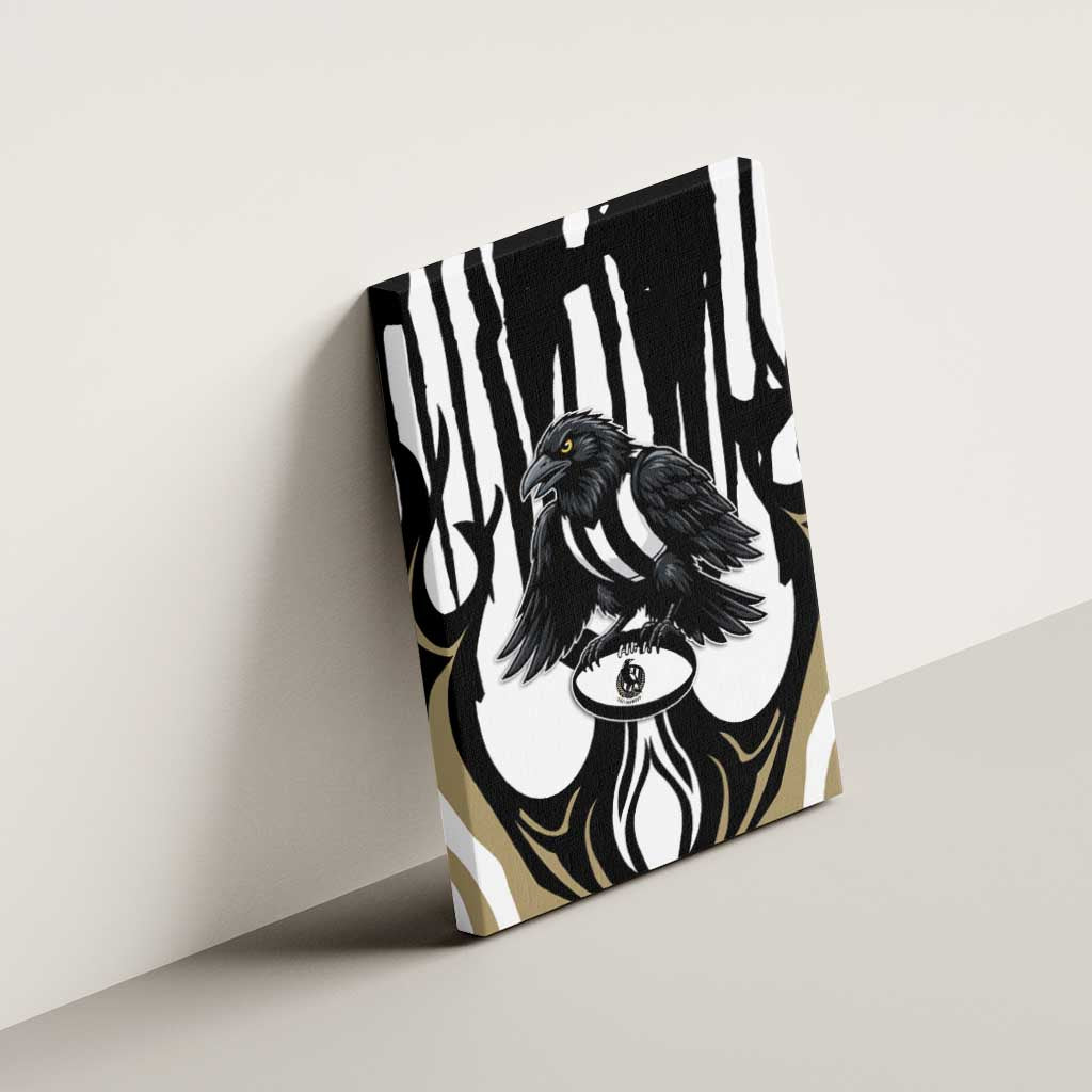 Collingwood Black Canvas Wall Art Unique Style