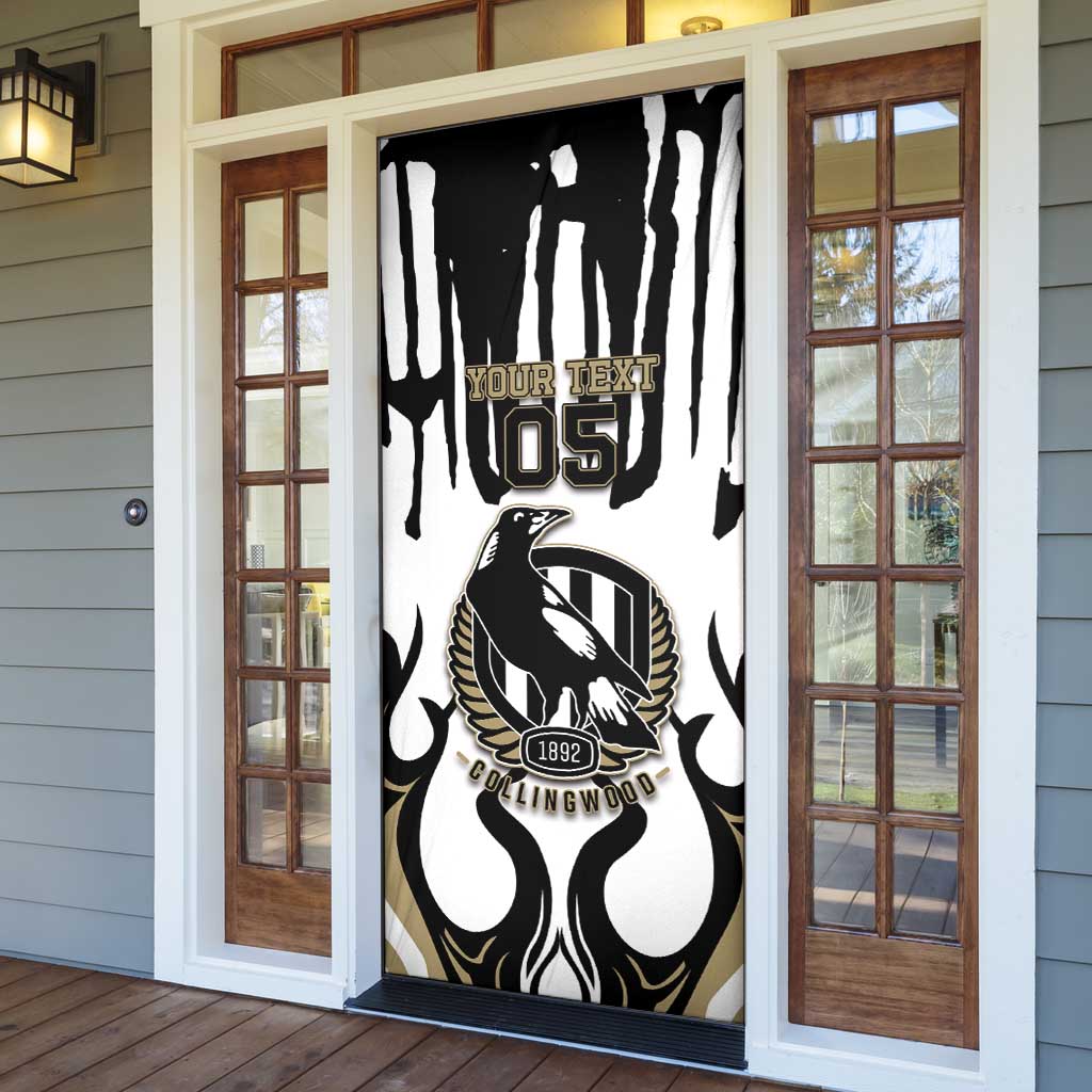 Custom Collingwood Black Door Cover Unique Style