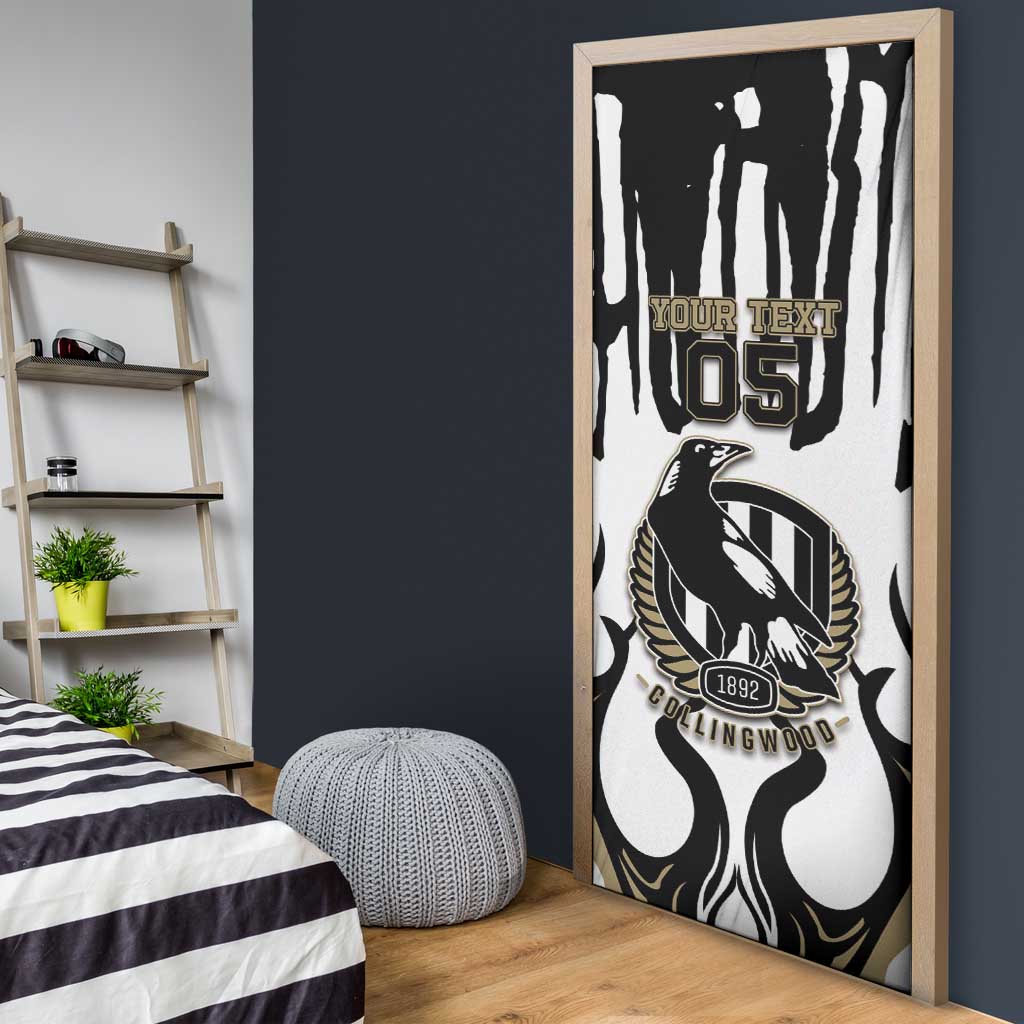 Custom Collingwood Black Door Cover Unique Style