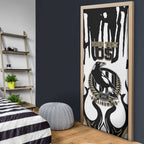Custom Collingwood Black Door Cover Unique Style