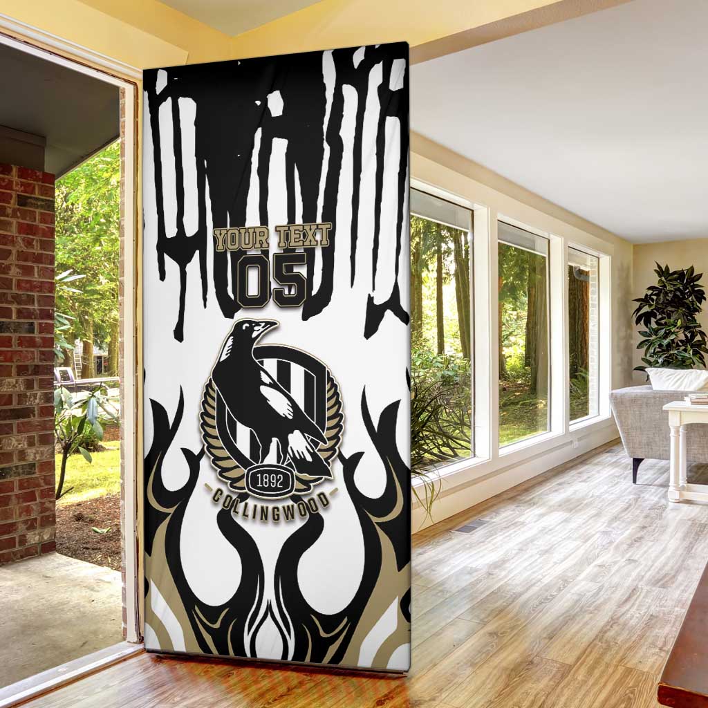 Custom Collingwood Black Door Cover Unique Style