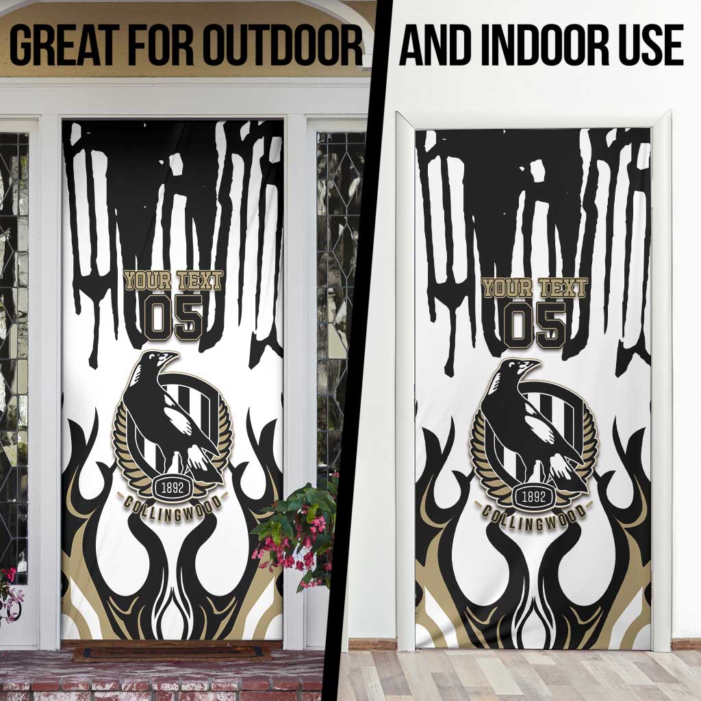 Custom Collingwood Black Door Cover Unique Style