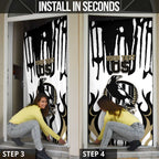 Custom Collingwood Black Door Cover Unique Style