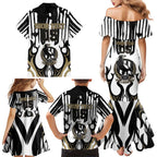 Custom Collingwood Black Family Matching Mermaid Dress and Hawaiian Shirt Unique Style
