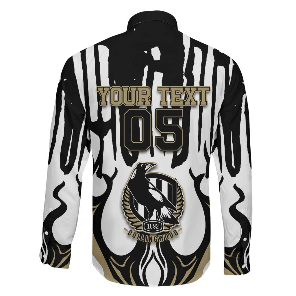 Custom Collingwood Black Family Matching Off Shoulder Short Dress and Hawaiian Shirt Unique Style