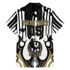 Custom Collingwood Black Family Matching Puletasi and Hawaiian Shirt Unique Style