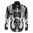 Custom Collingwood Black Family Matching Summer Maxi Dress and Hawaiian Shirt Unique Style