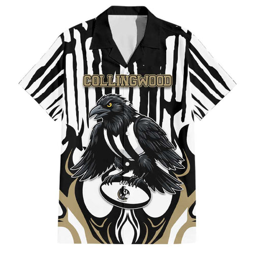 Custom Collingwood Black Family Matching Tank Maxi Dress and Hawaiian Shirt Unique Style