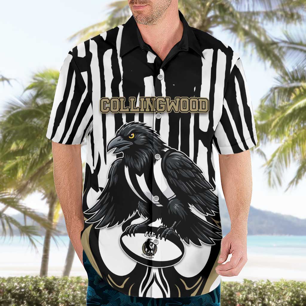 Custom Collingwood Black Hawaiian Shirt Unique Style