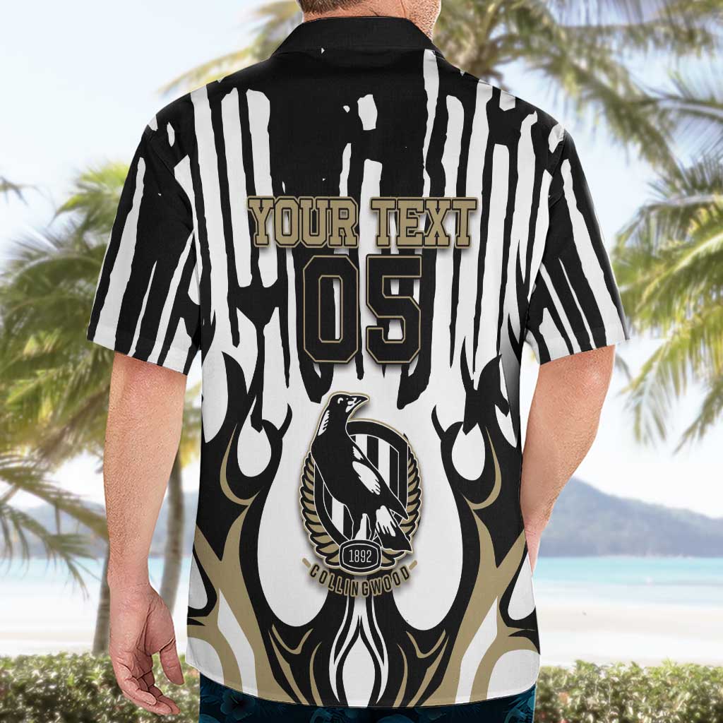 Custom Collingwood Black Hawaiian Shirt Unique Style