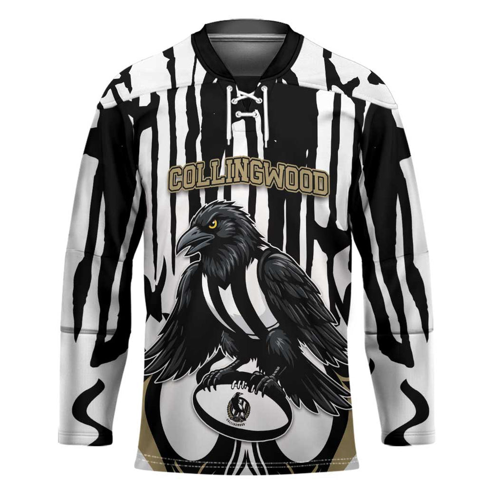 Custom Collingwood Black Hockey Jersey Unique Style