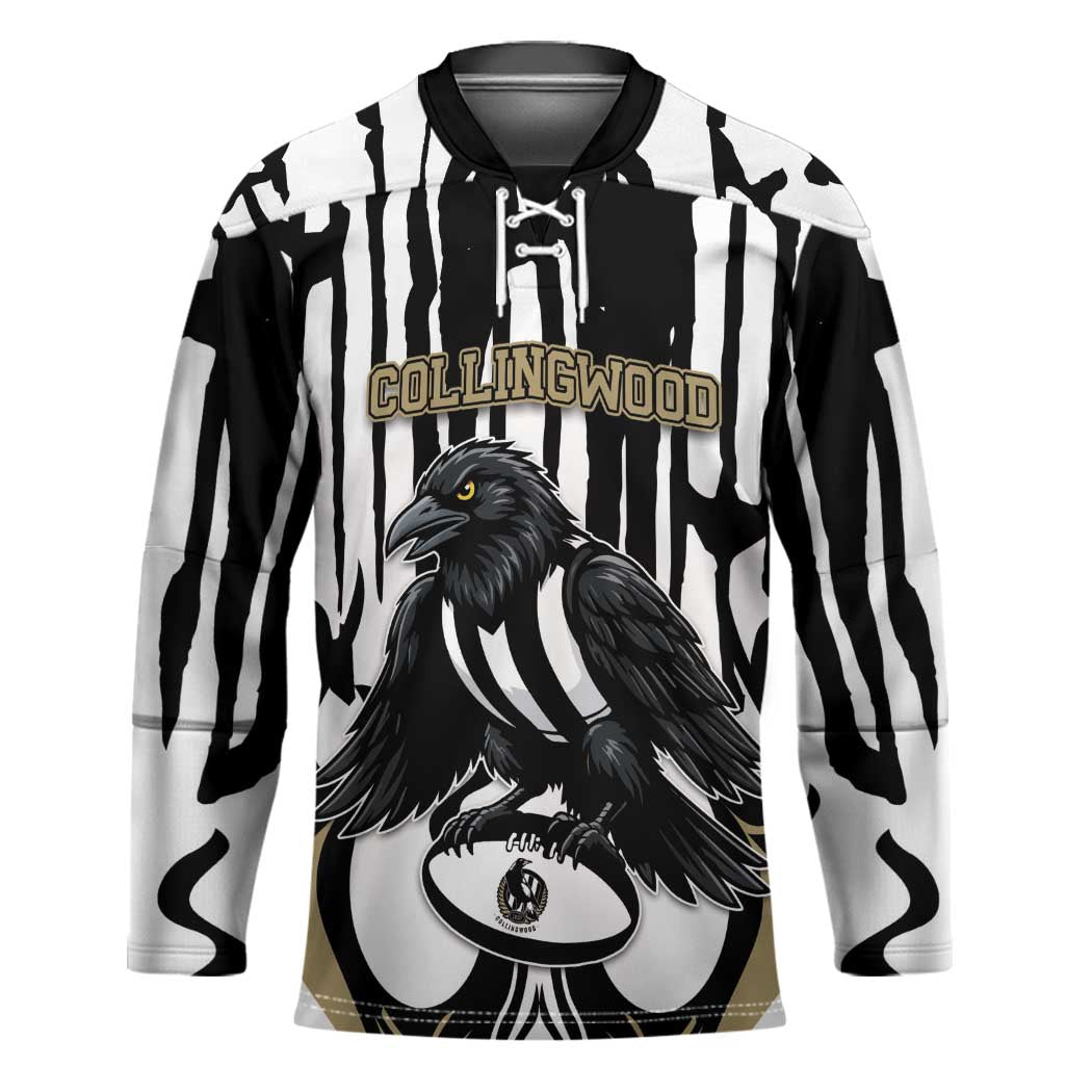 Custom Collingwood Black Hockey Jersey Unique Style